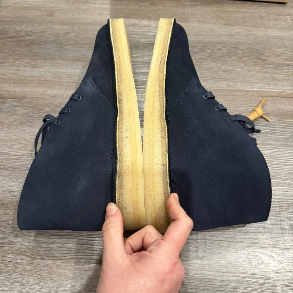 Clarks Original Desert Coal Navy Suede Chukka Boots